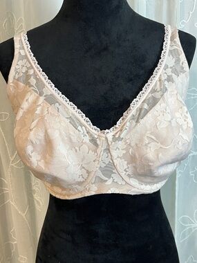 Bali Floral Lace Soft Cup Bra — Light Blush